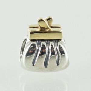 Pandora Purse With14 Karat Gold Clutch Charm